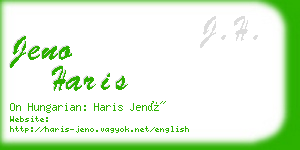 jeno haris business card